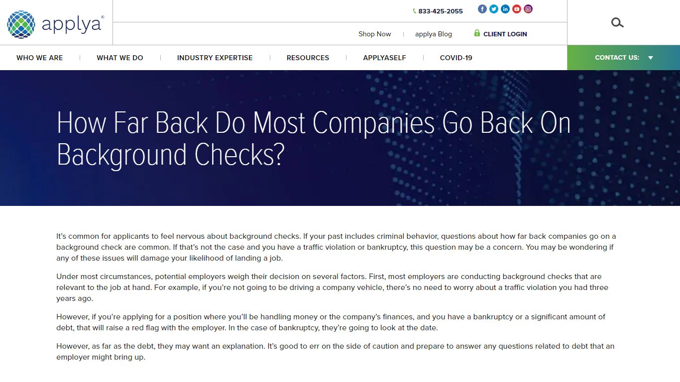 How Far Back Do Most Companies Go Back On Background Checks? - applya