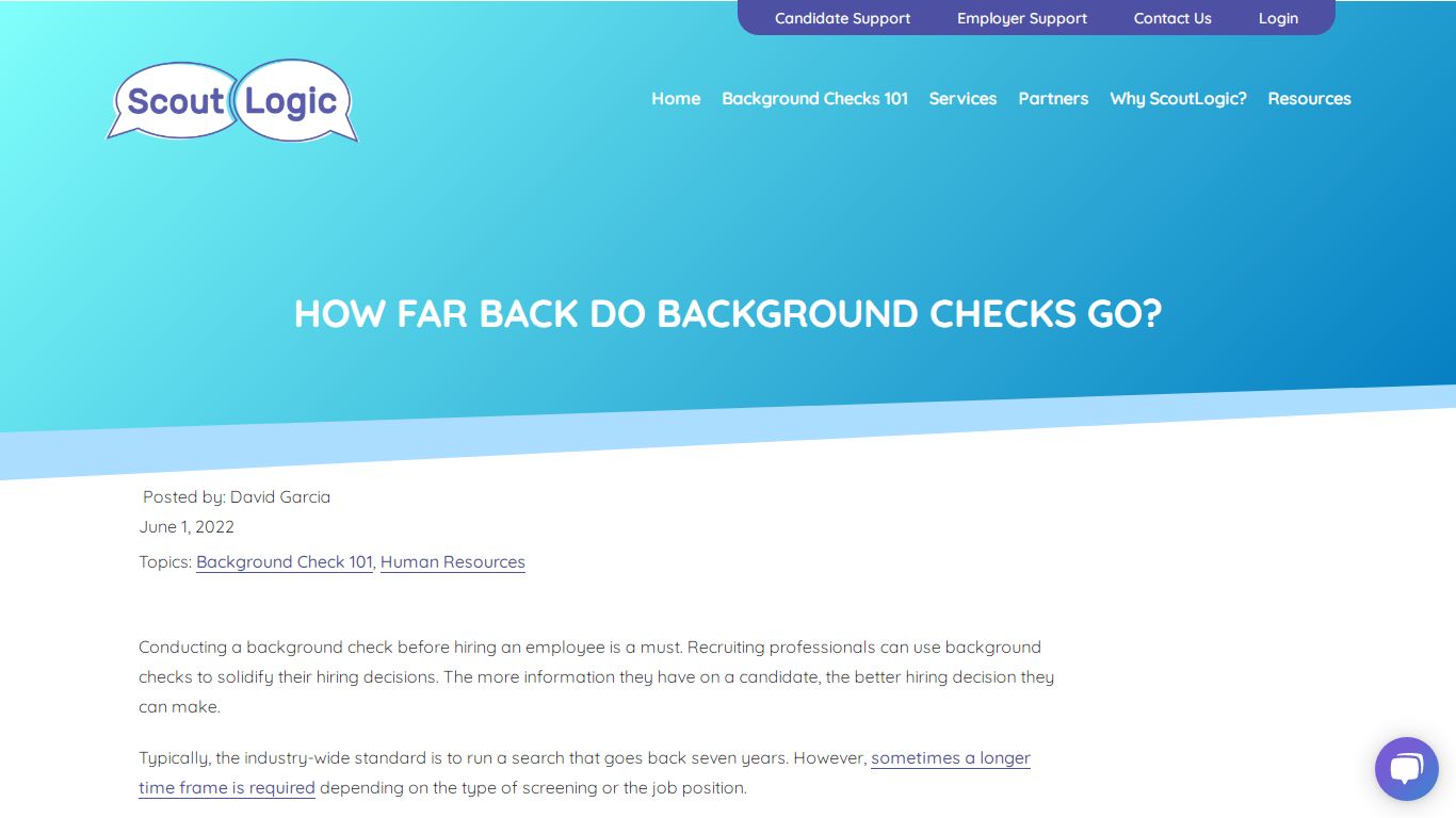 How Far Back Do Background Checks Go? - Scout Logic Screening