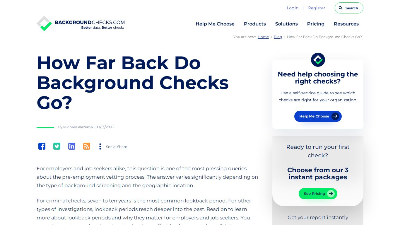 How Far Back Do Background Checks Go?